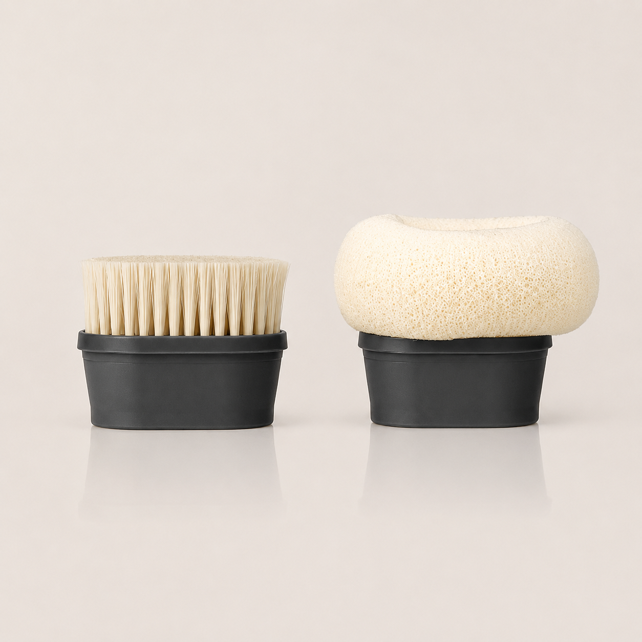 Accessori Spazzola + Spugna Grigio