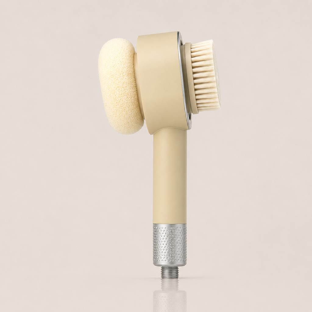 Accessori Spazola + Spugna Beige