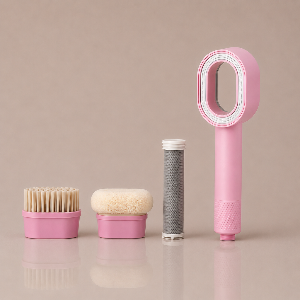 Soffione Doccia 2.0 Rosa - Filtro + Accessori