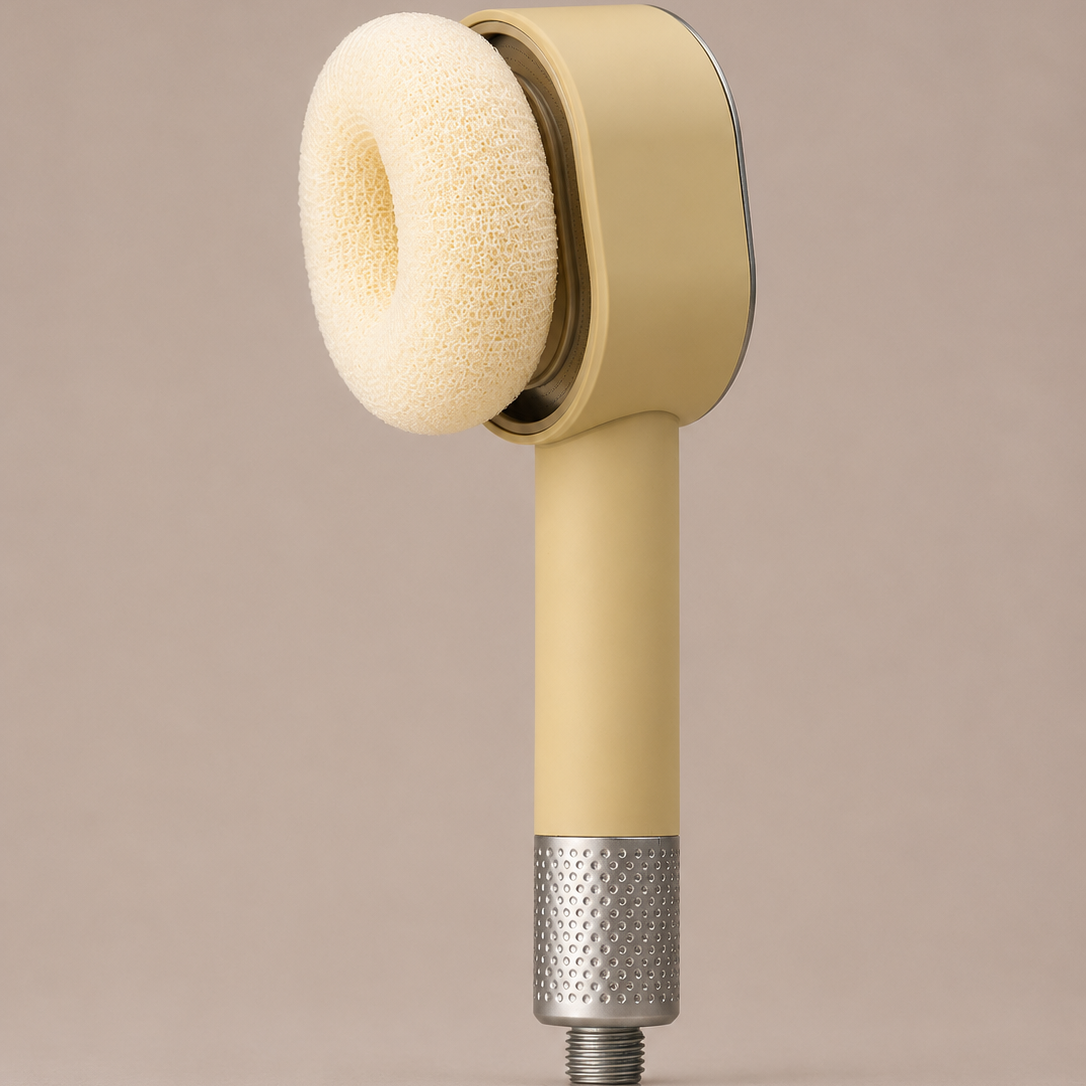 Accessori Spazola + Spugna Beige