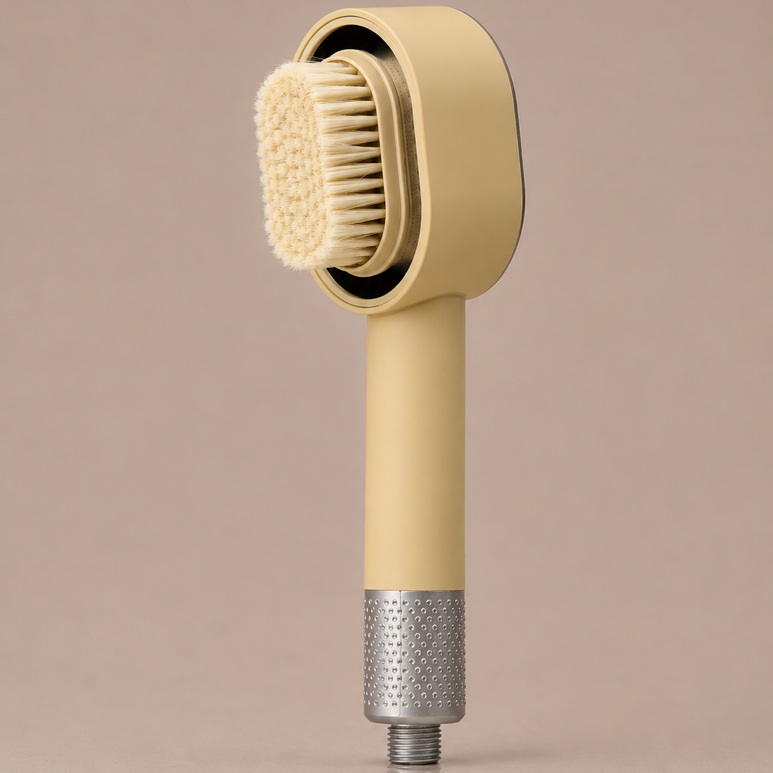 Accessori Spazola + Spugna Beige