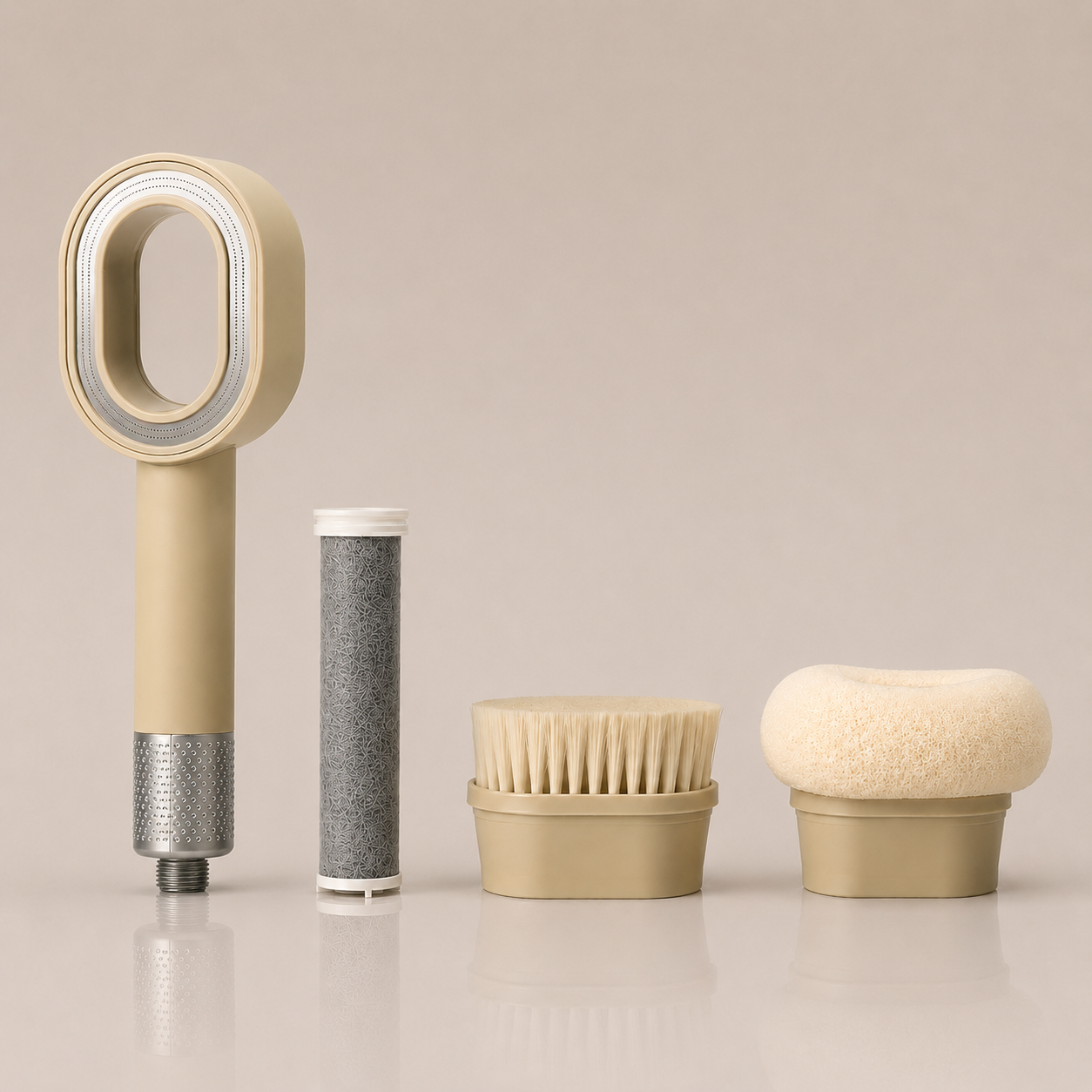 Soffione Doccia 2.0 Beige - Filtro + Accessori